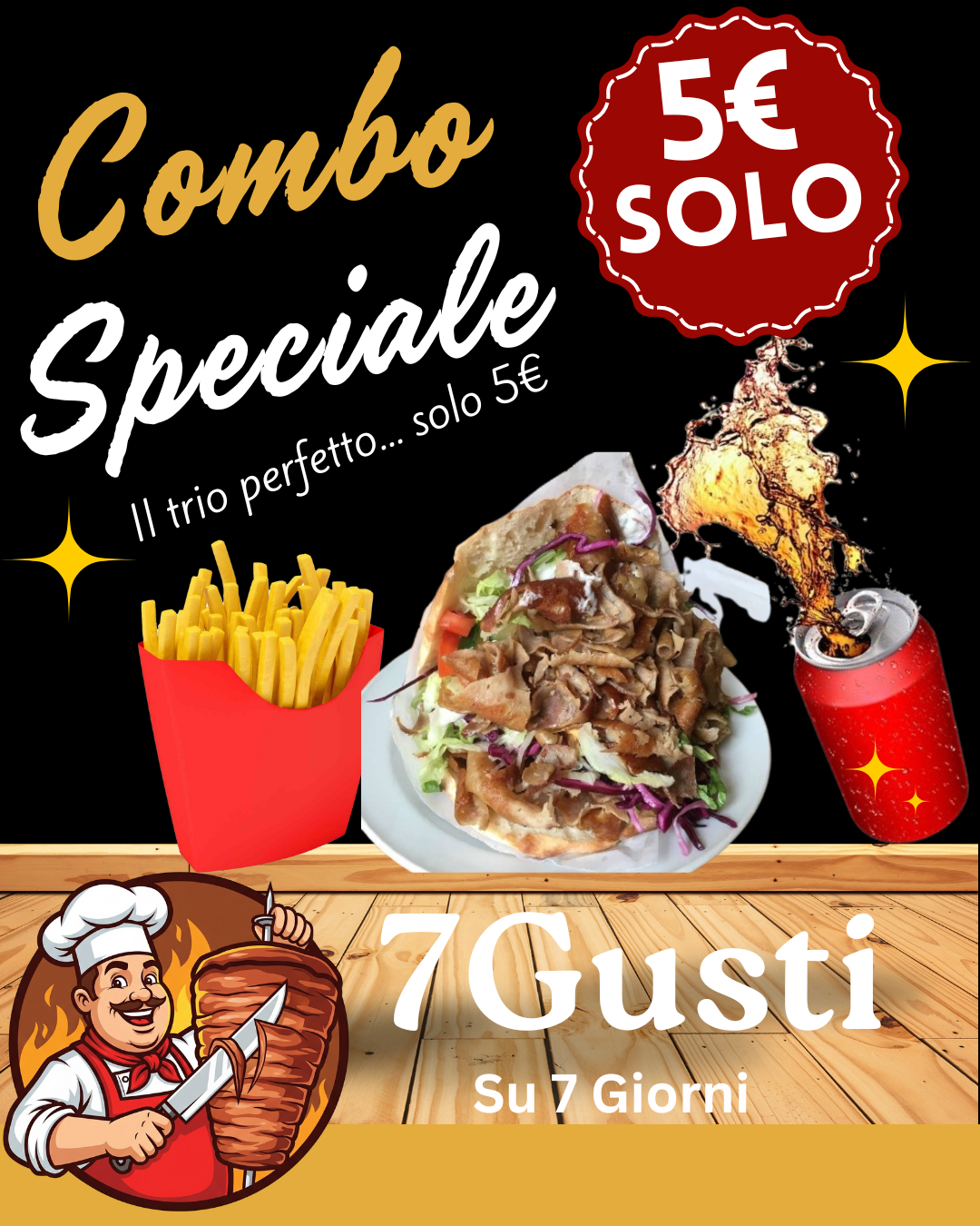 Combo Speciale | 5€ Pescara | Panino | Lattina | Patatine